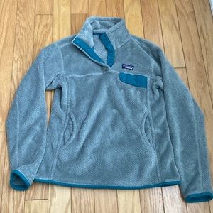 Patagonia gray/teal fleece M